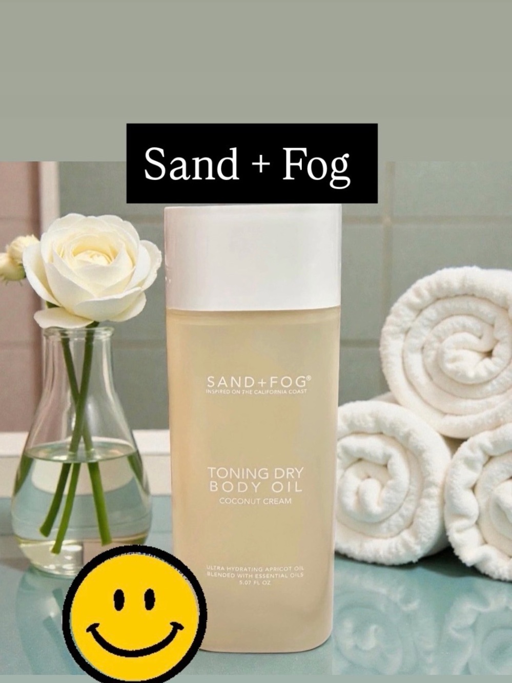 SAND+FOG Vanilla Sugar Toning Dry Body Oil – Cream NWOT